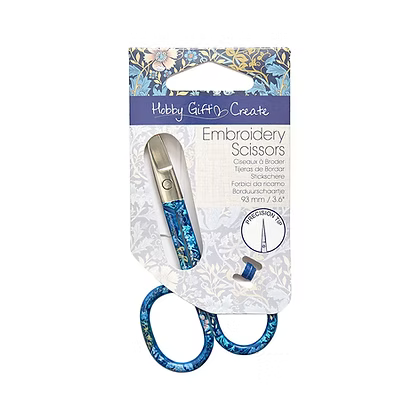 Blue Floral Embroidery Scissors