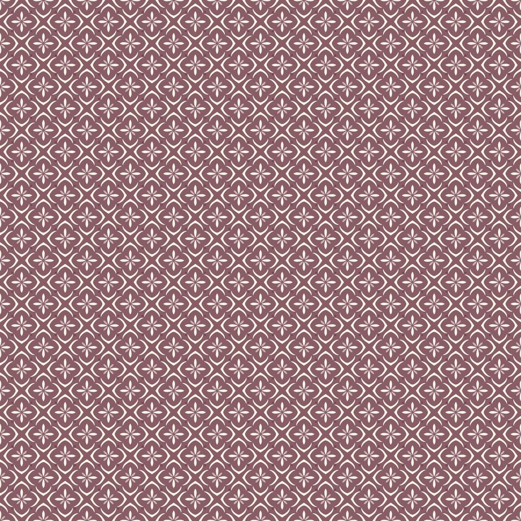 Patterned fabric swatch with a geometric design on a red background