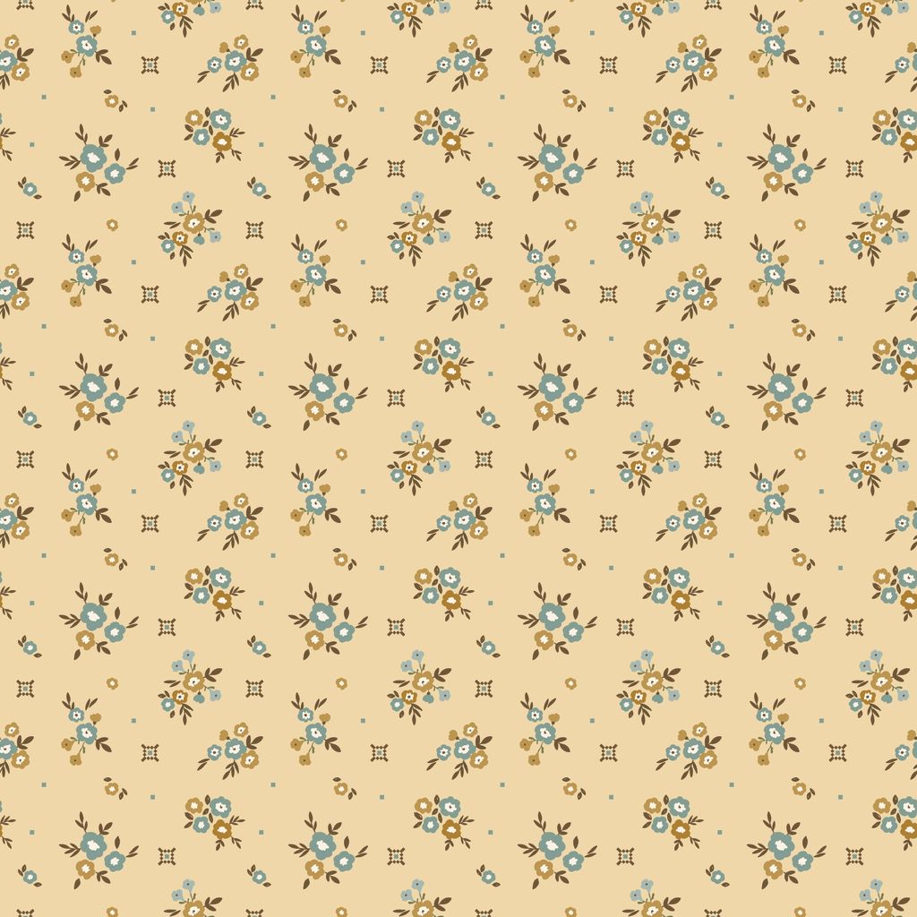 Floral pattern on a beige background