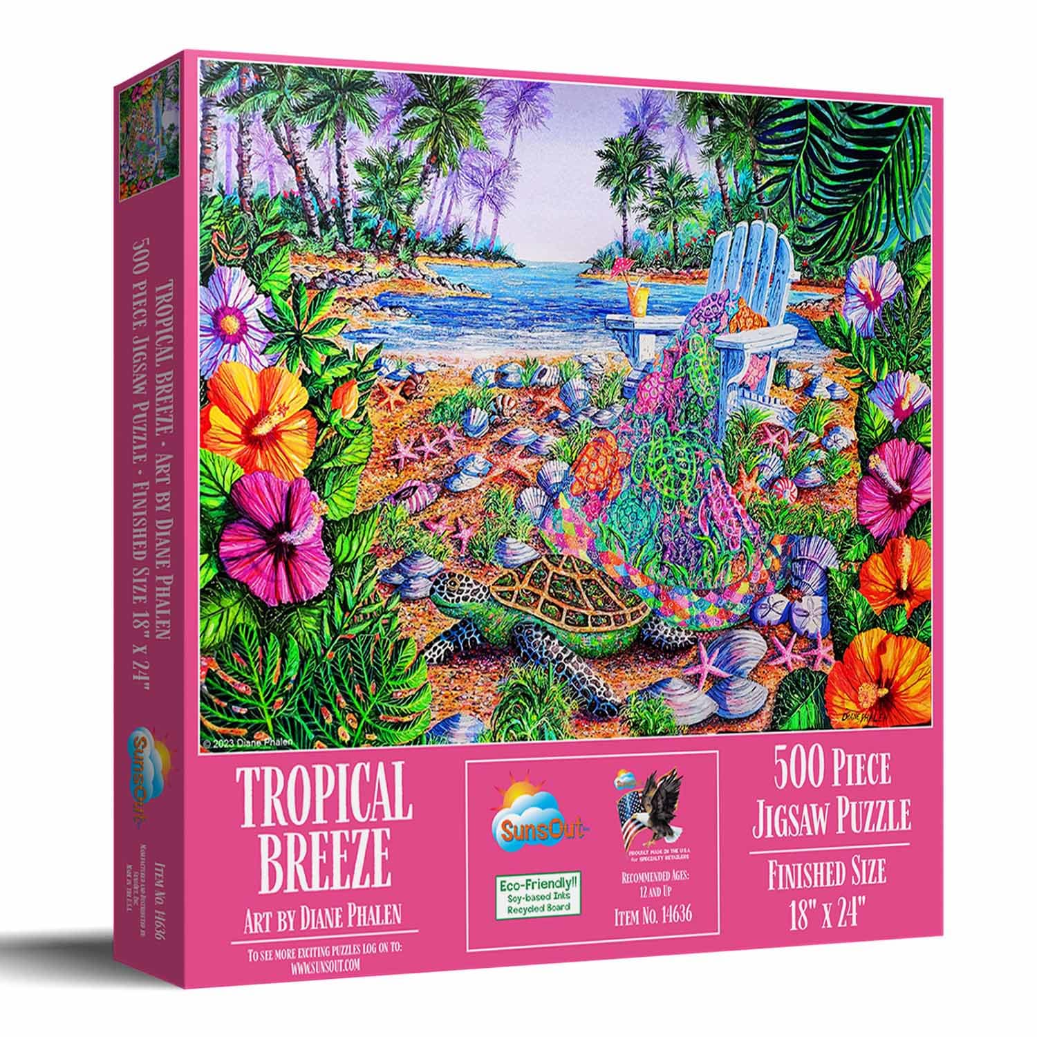 Tropical Breeze 500 Piece Jigsaw Puzzle