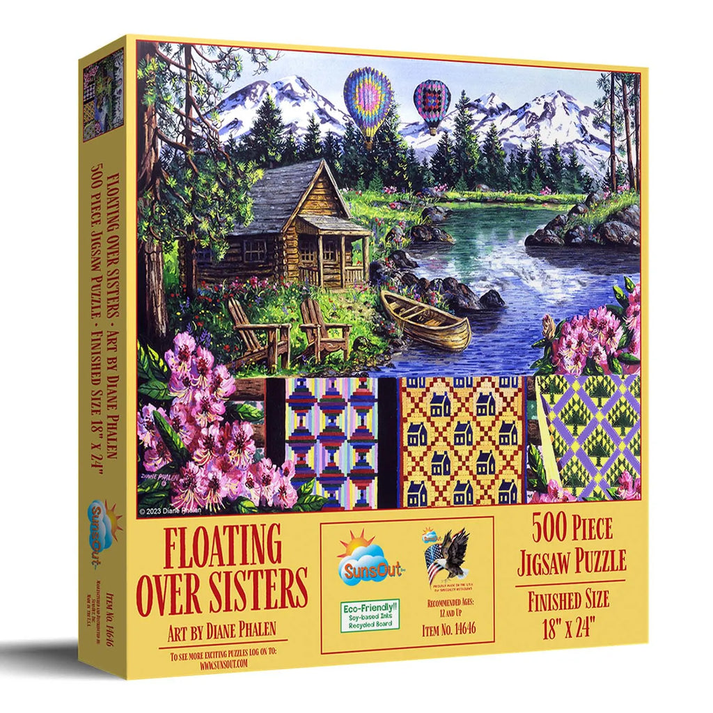 Floating Over Sisters 500 Piece Jigsaw Puzzle
