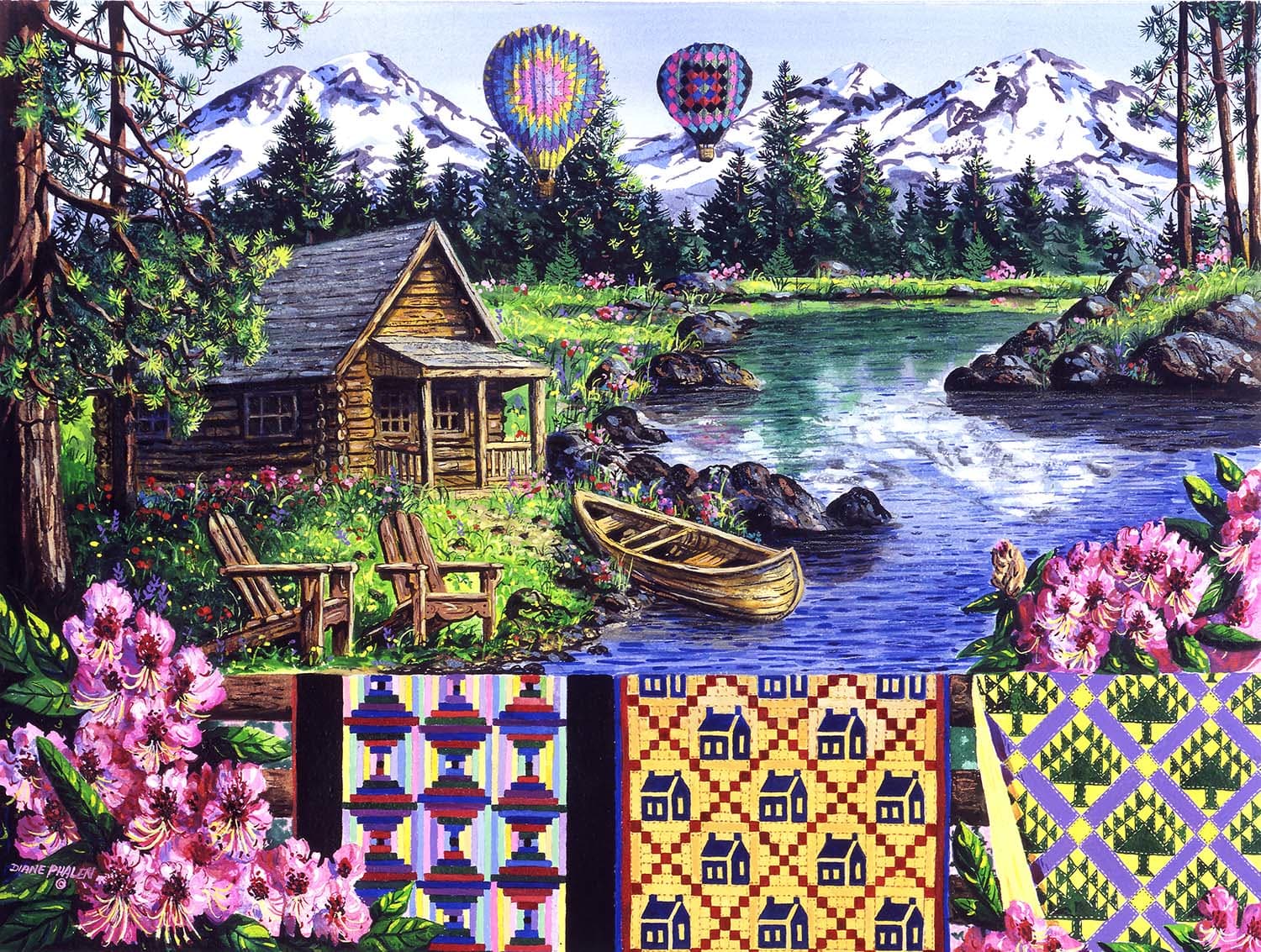 Floating Over Sisters 500 Piece Jigsaw Puzzle