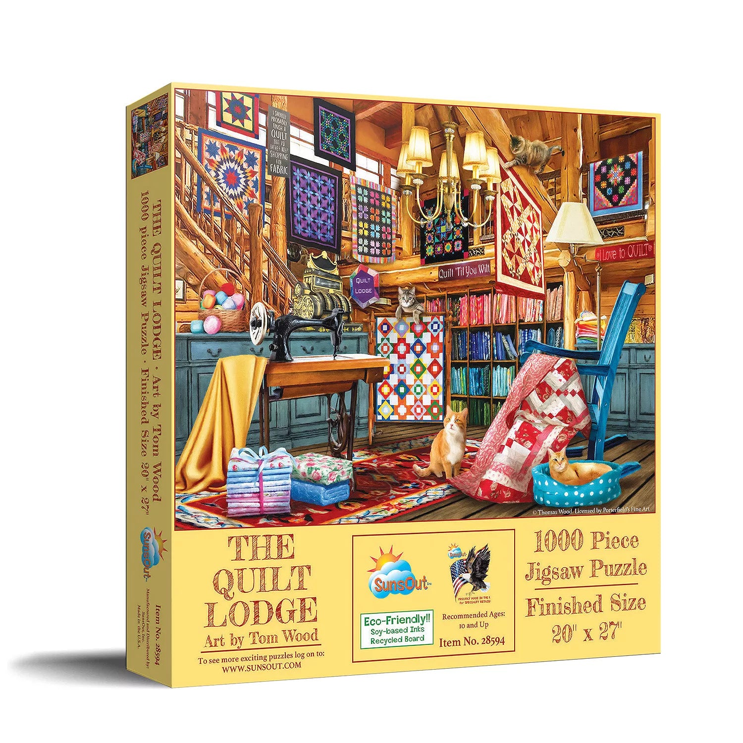 The Quilt Lodge, 1000 Piece Jigsaw Puzzle