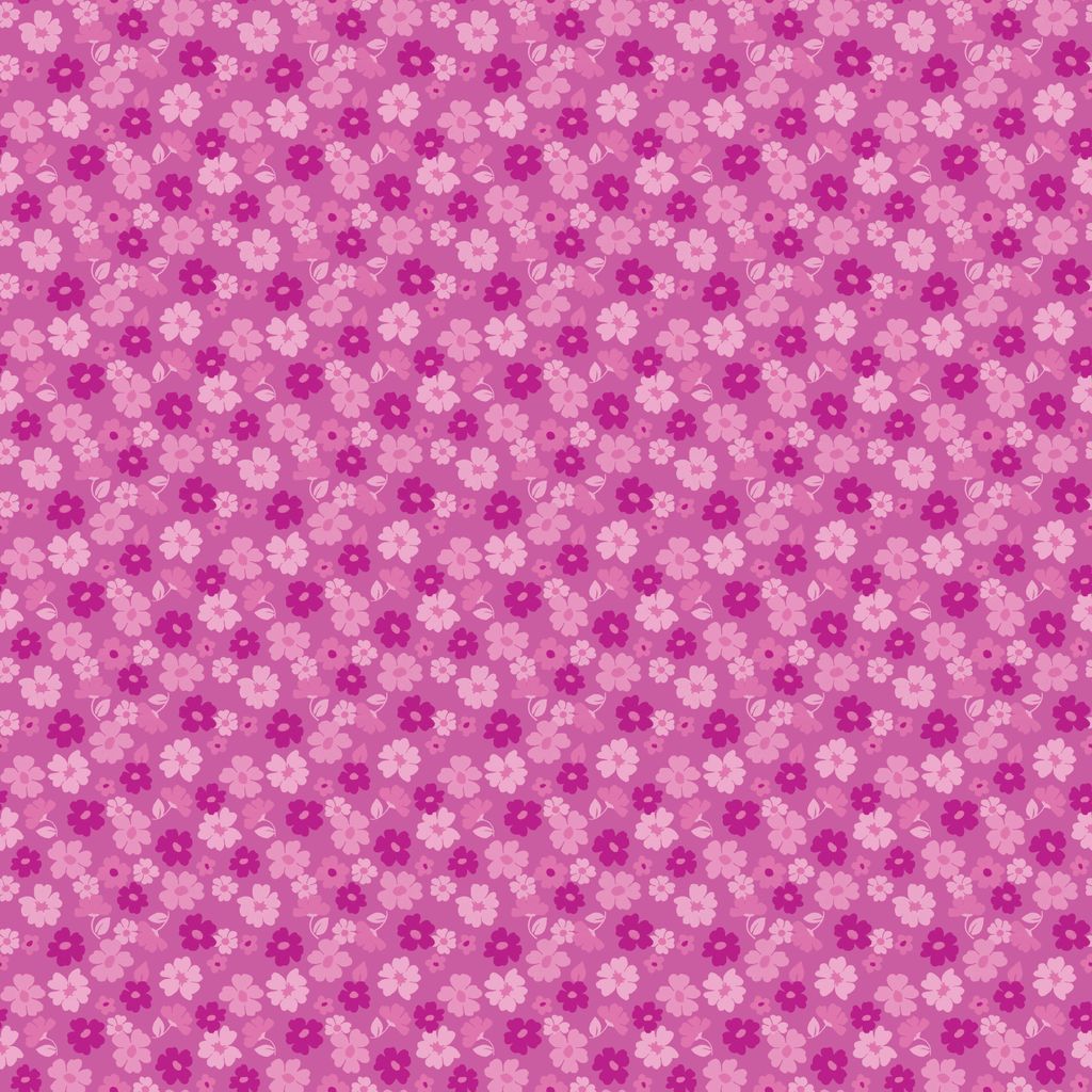 Small floral pattern on a pink background