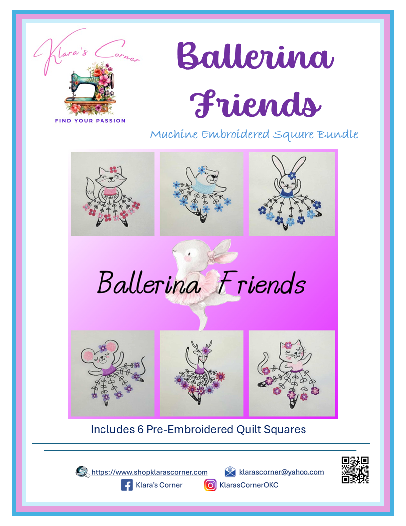 Ballerina Friends Embroidered Bundle