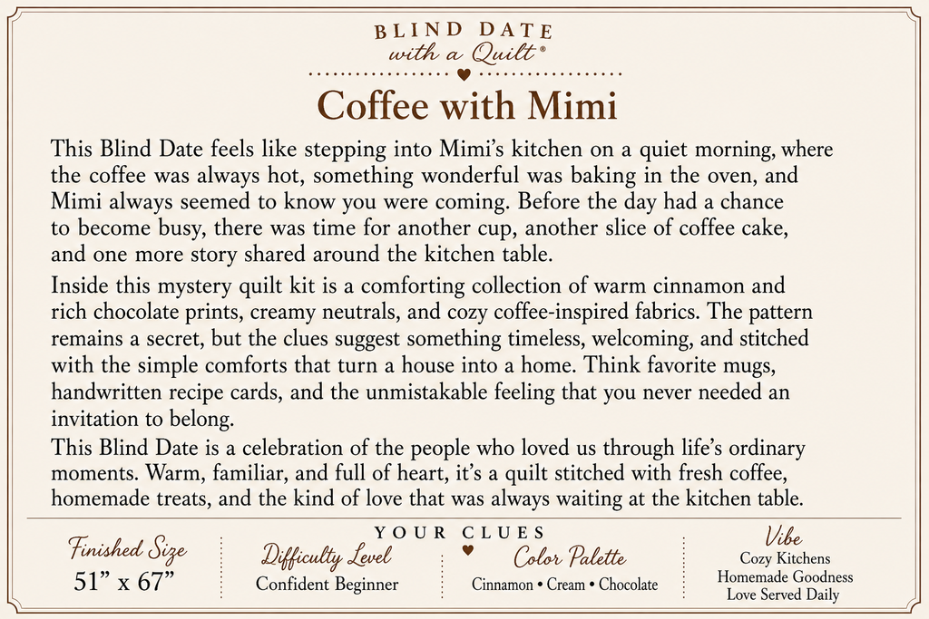 Blind Date with a Quilt (5 Yard) - Foundations Series