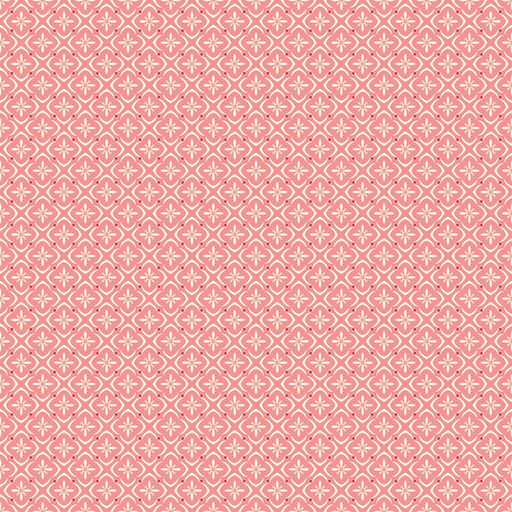 Patterned fabric swatch on a pink background