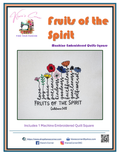 Fruits of the Spirit Machine Embroidered Square