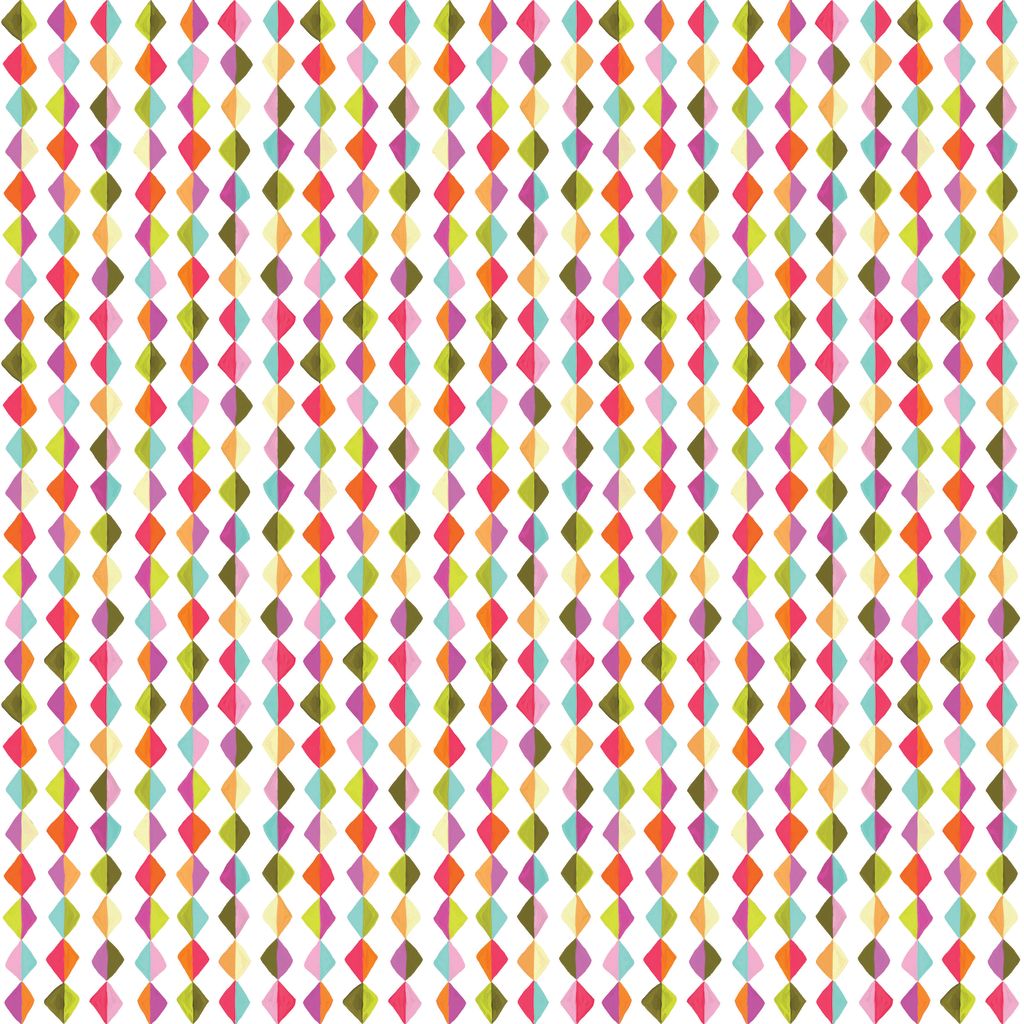 Colorful geometric pattern on a white background