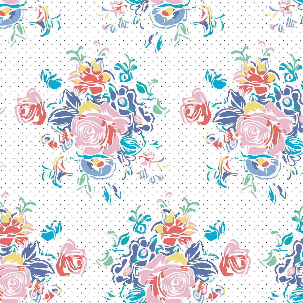 Always In Season Large Floral White One Yard Cut