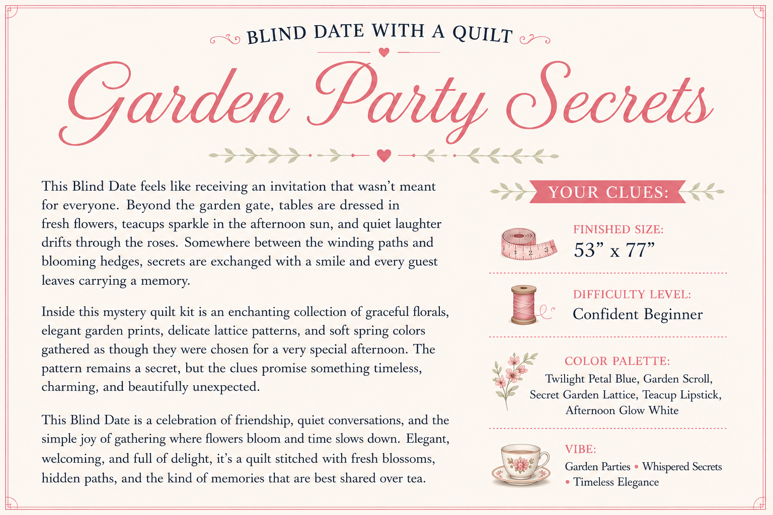 Blind Date with a Quilt (5 Yard) - Foundations Series