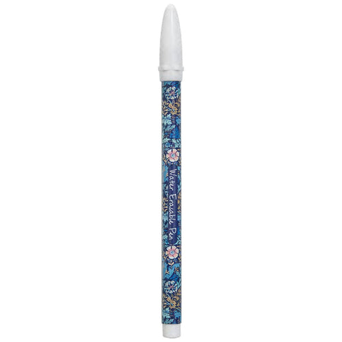Blue Floral Wipe-Off Fabric Marker