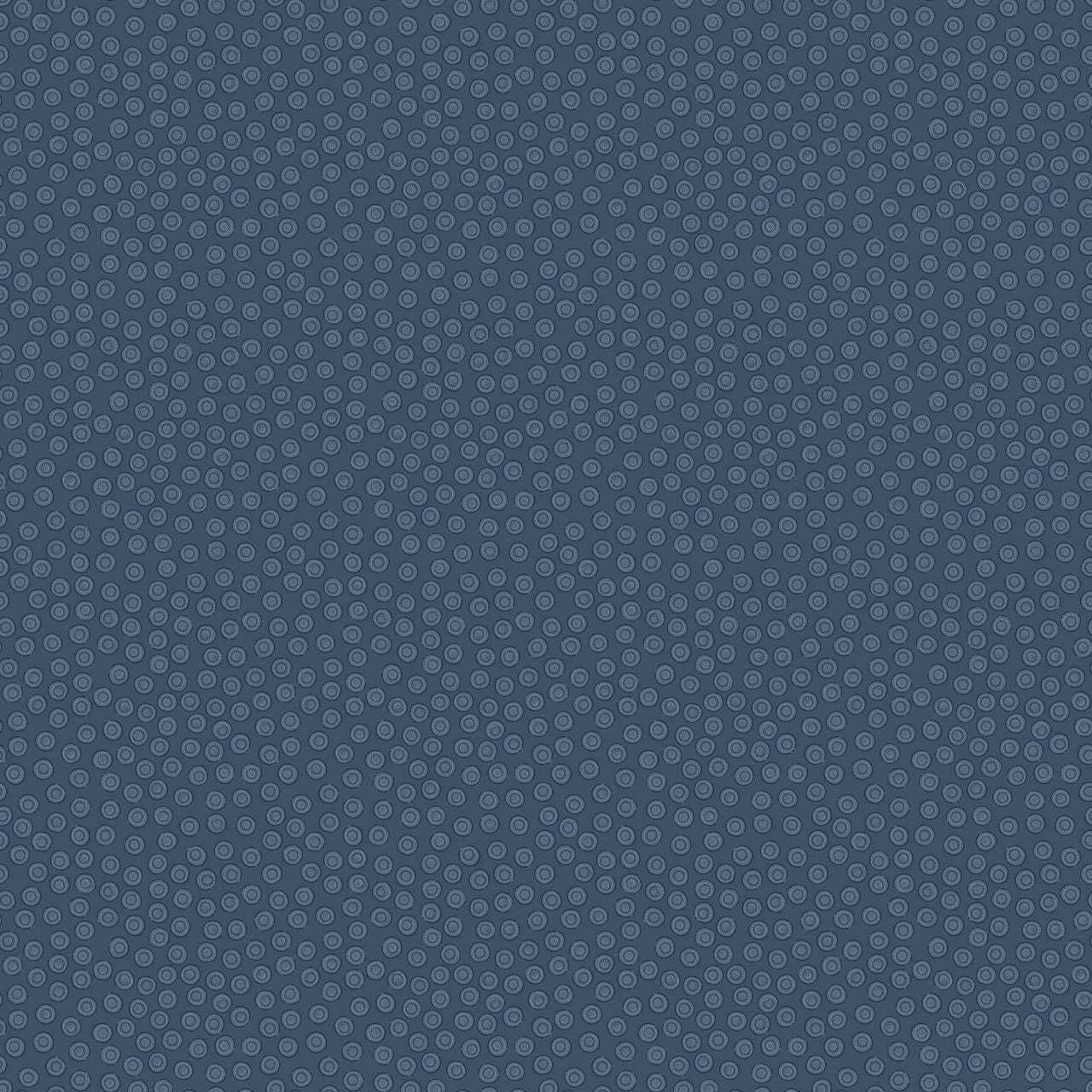 Blue patterned background with small circular shapes