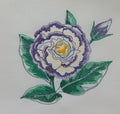 Lisianthus Beauty Machine Embroidered Square