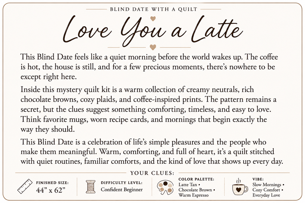Blind Date with a Quilt (3 Yard) - Foundations Series