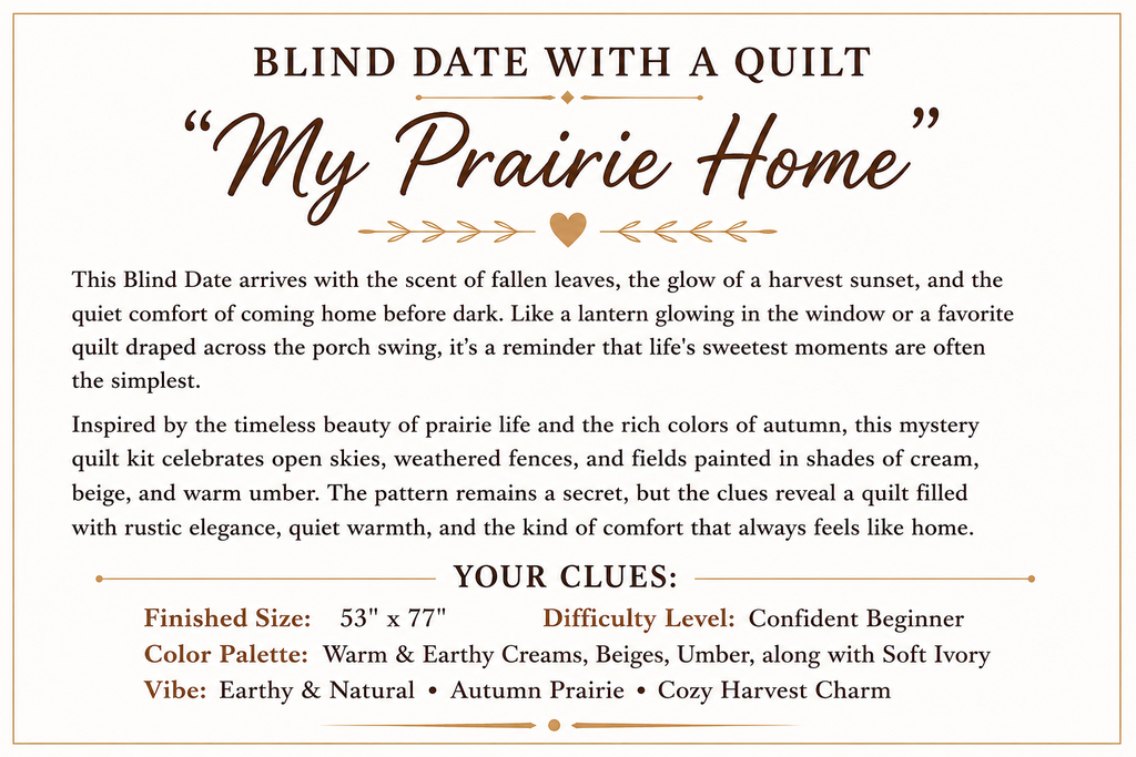 Blind Date with a Quilt (5 Yard) - Foundations Series