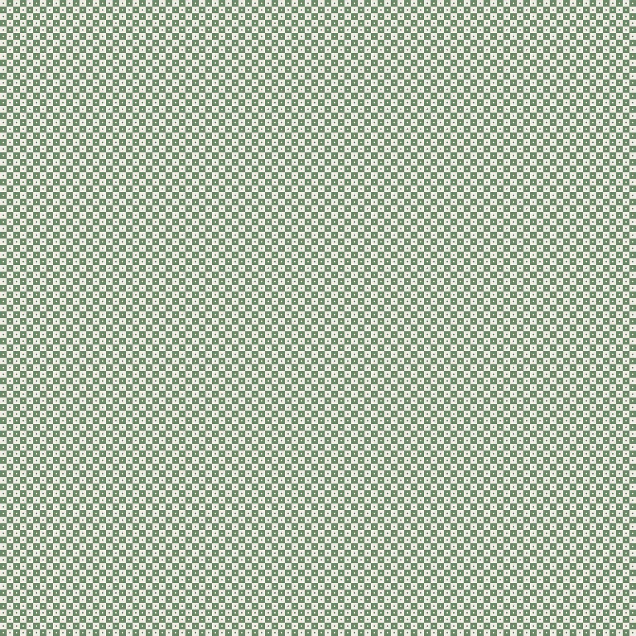 Patterned background with small geometric shapes on a green and beige color scheme