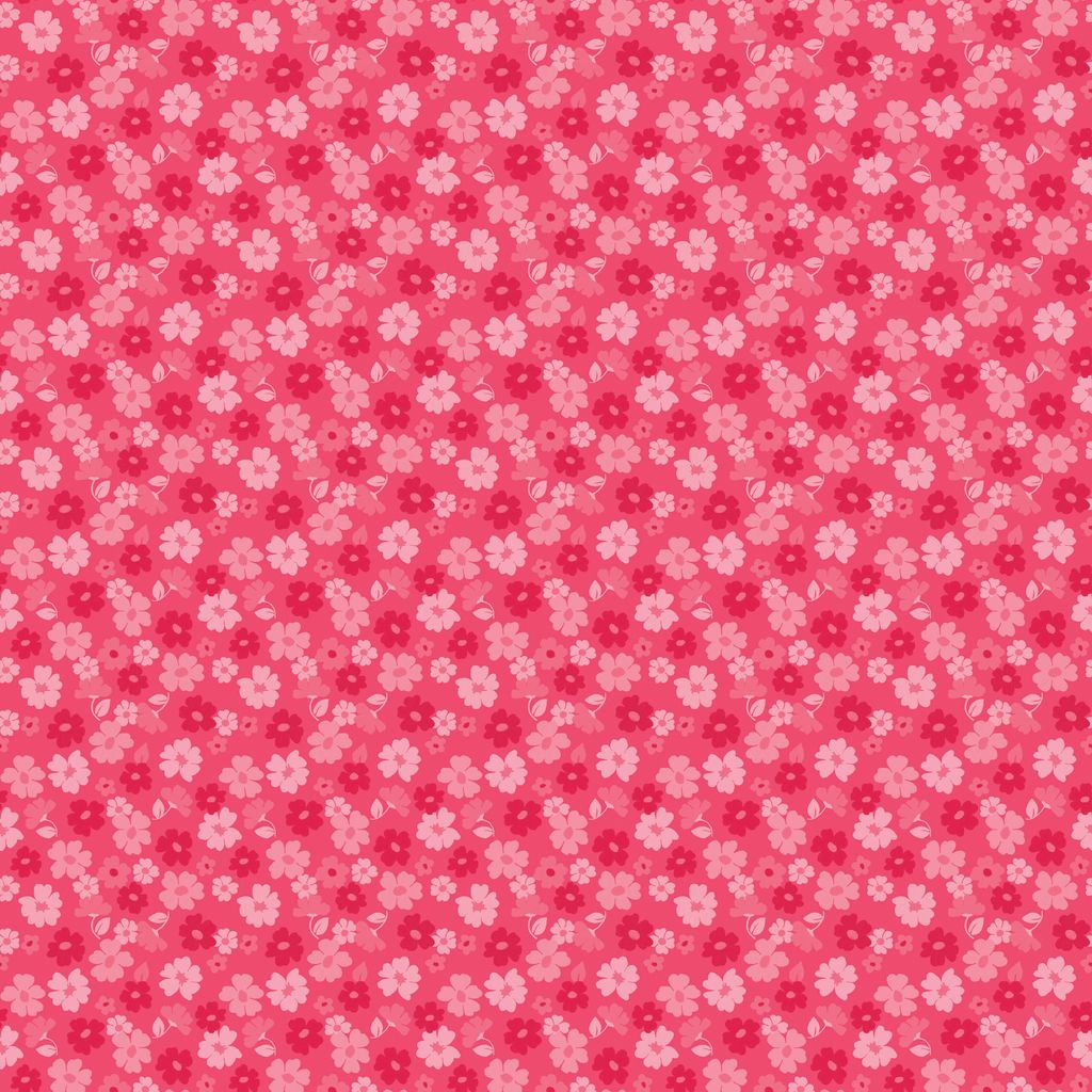 Pink floral pattern on a pink background