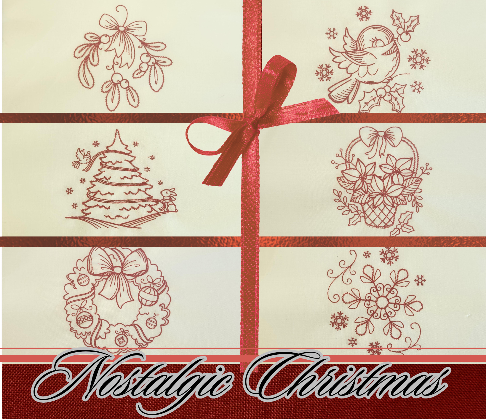 Nostalgic Christmas Embroidered Bundle