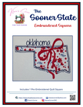 The Sooner State - State of Oklahoma Embroidered Applique