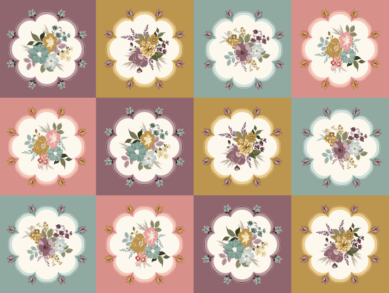 Renew Doilies Cheater Print Panel