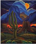 Western Reflections Moonlit Trail Panel