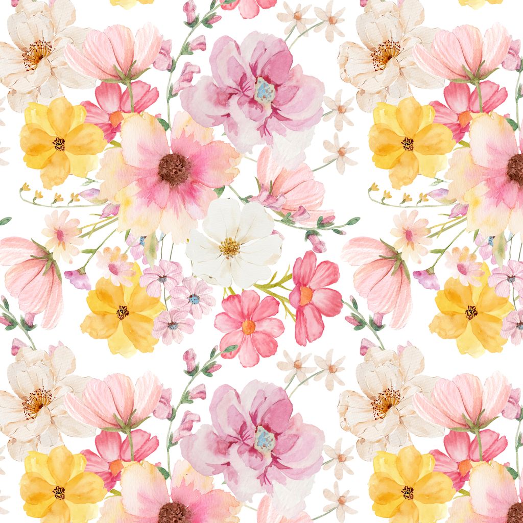 Painted Petals 1 Yard Cut