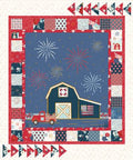 Sweet Freedom 36in x 43in American Vintage Panel Sparkle Patriotic