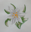 Star of Bethlehem Beauty Machine Embroidered Square
