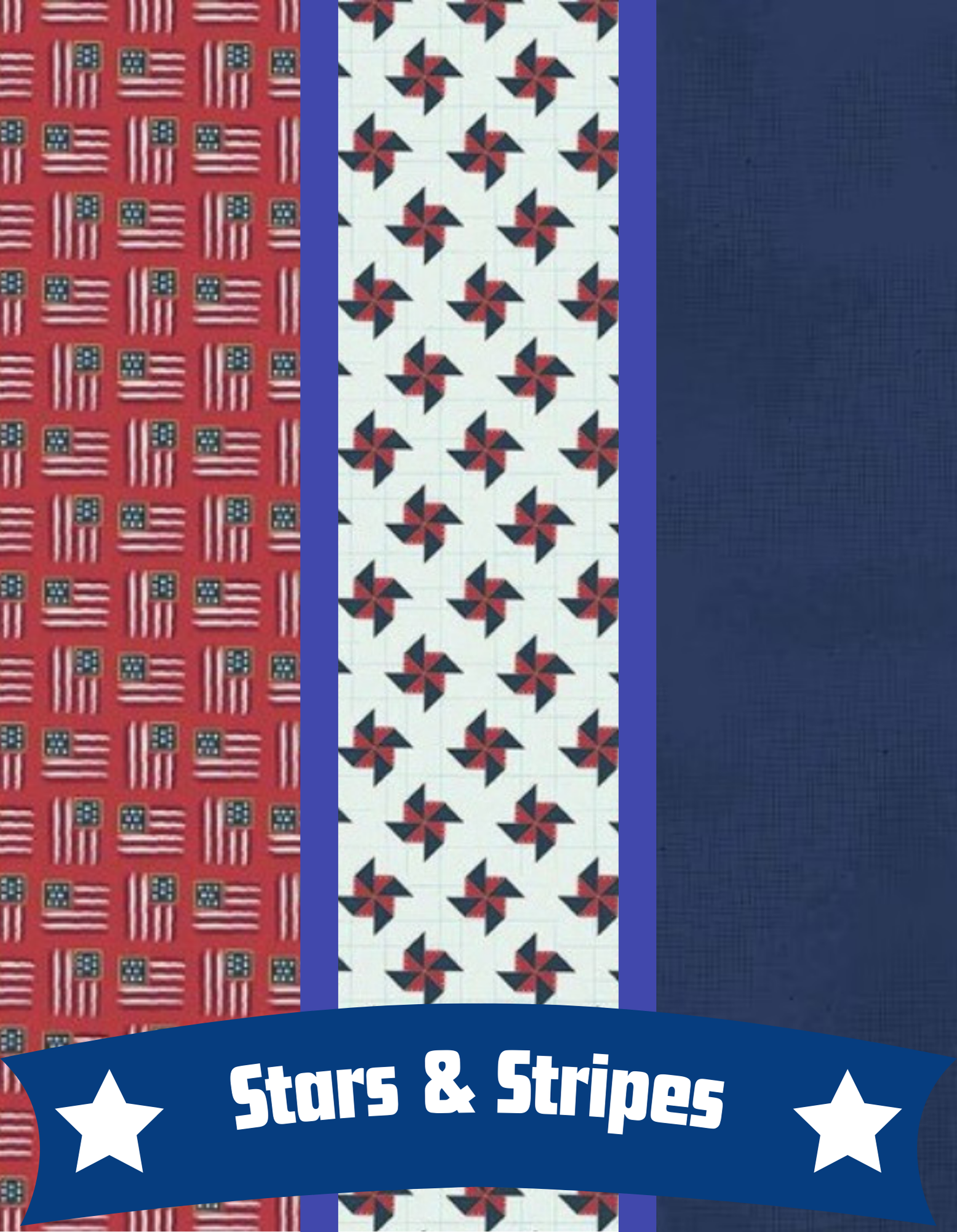 Stars and Stripes 3 Yard Quilt Pack