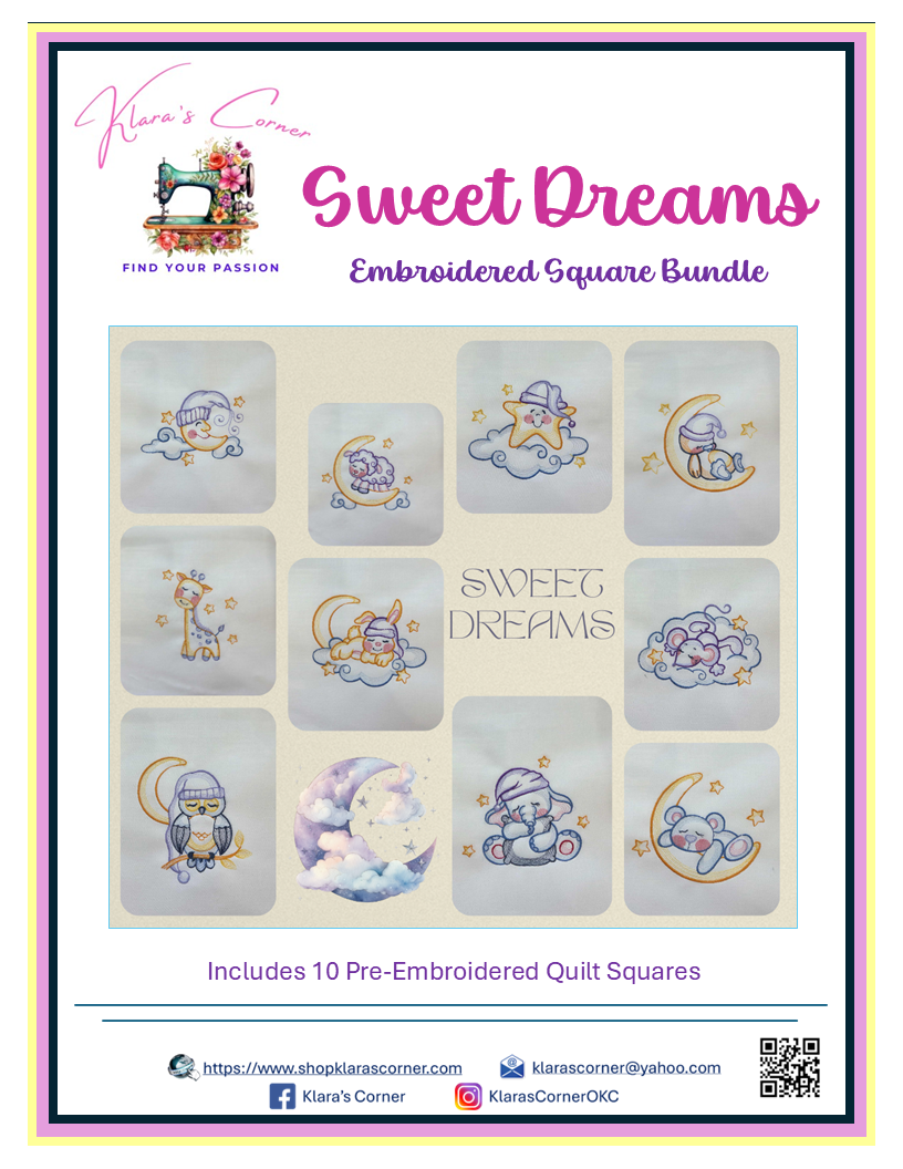 Sweet Dreams Embroidery Bundle