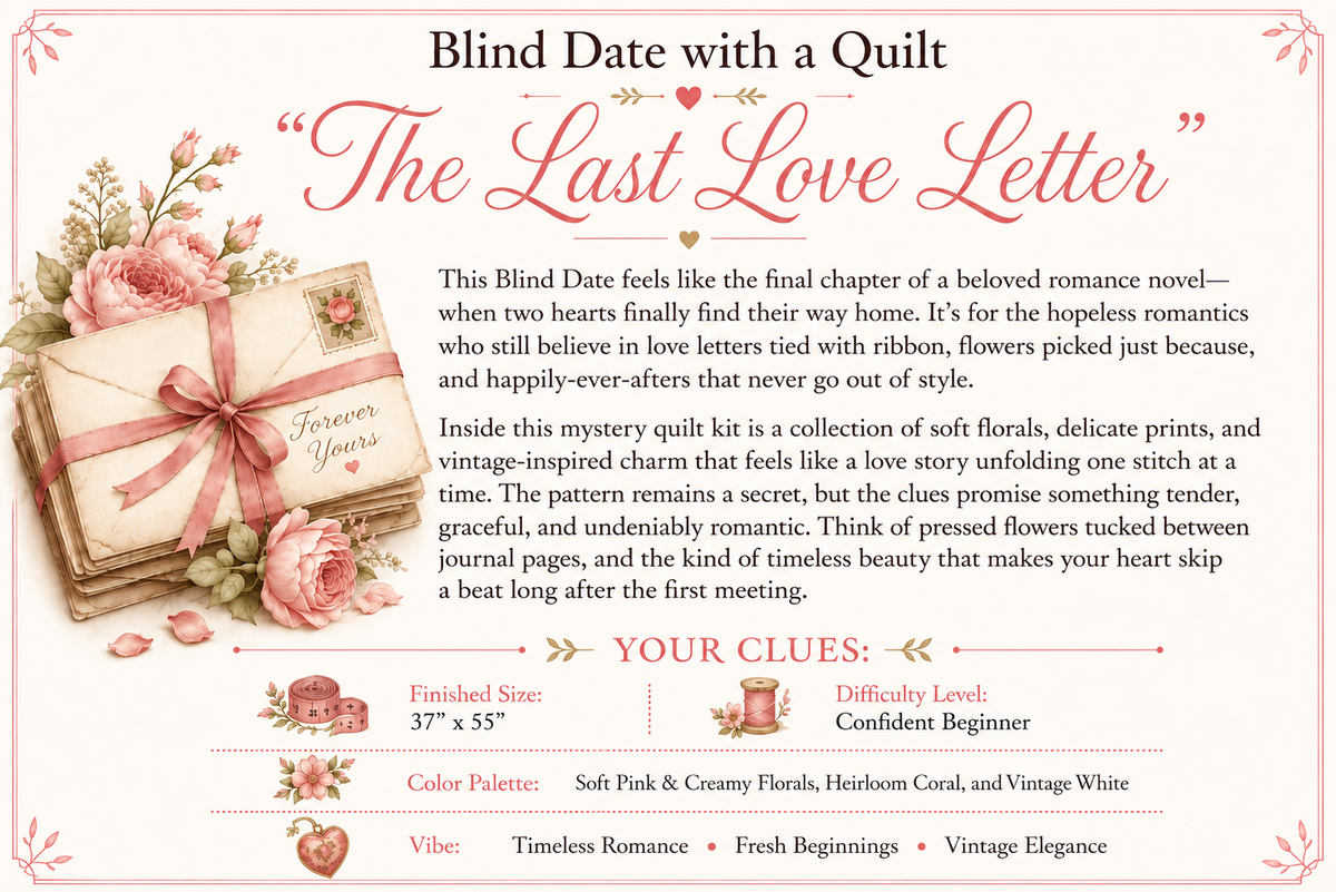 Blind Date with a Quilt (3 Yard) - Foundations Series