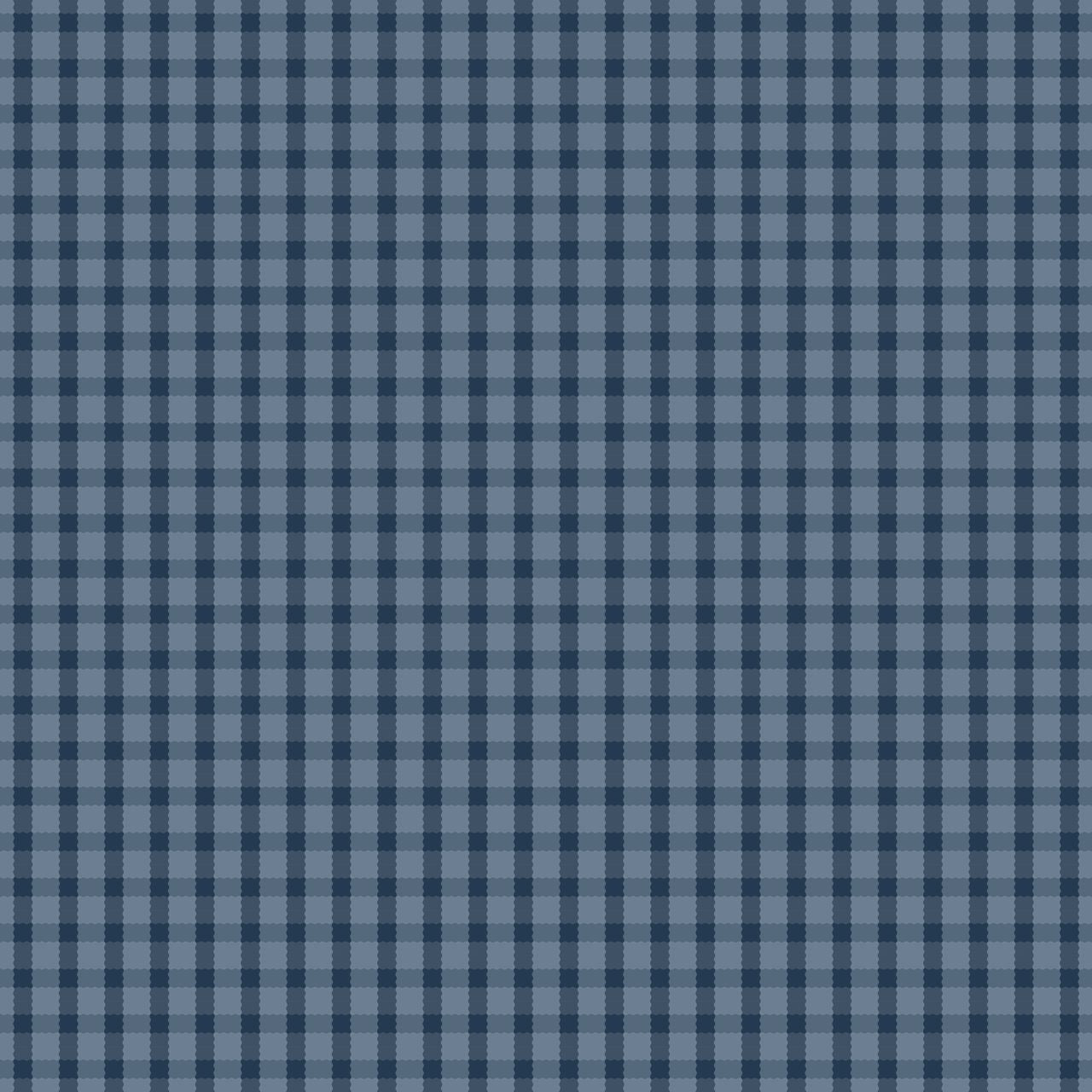 Blue and black checkered pattern
