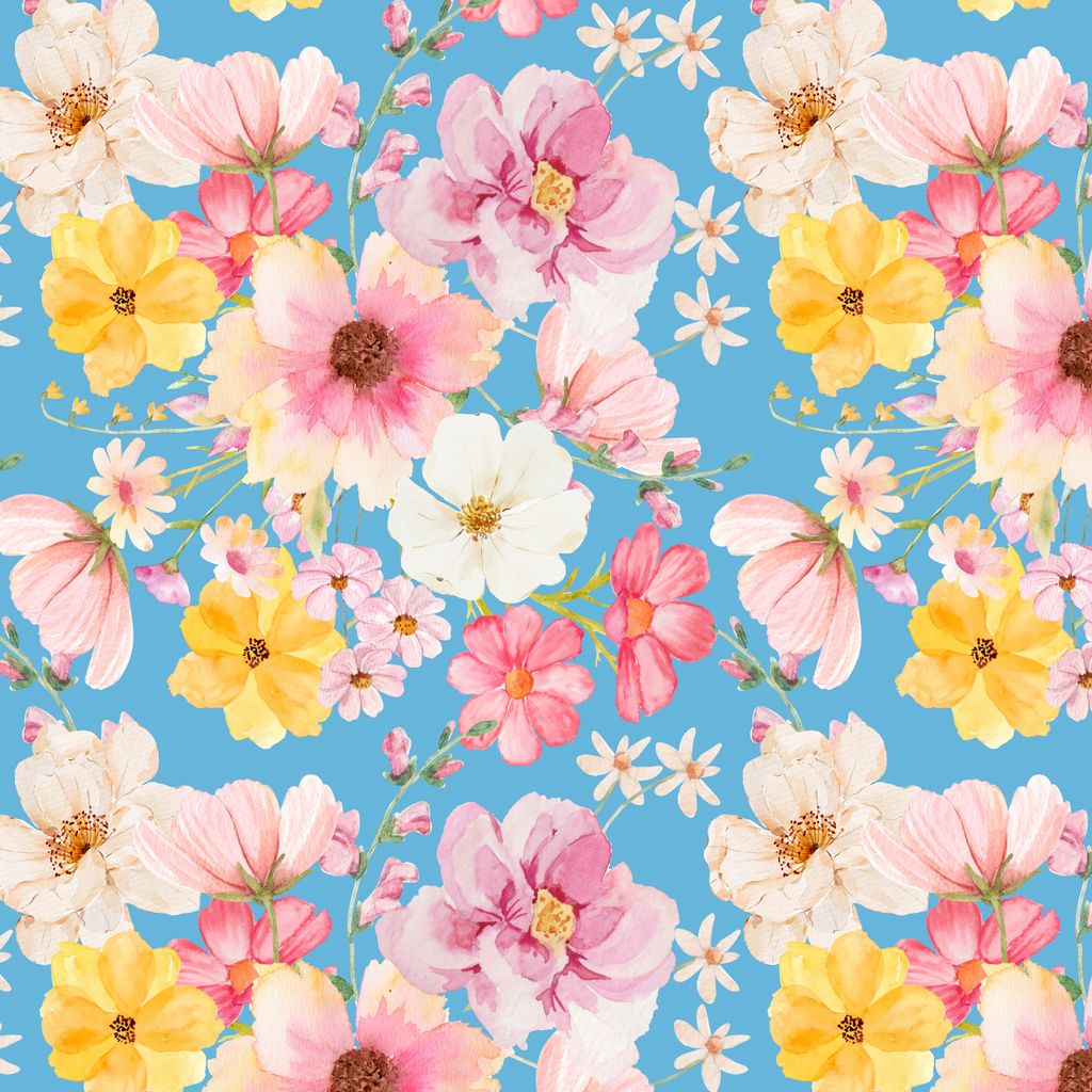 Painted Petals 1 Yard Cut