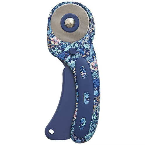 Blue Floral Rotary Cutter 45mm