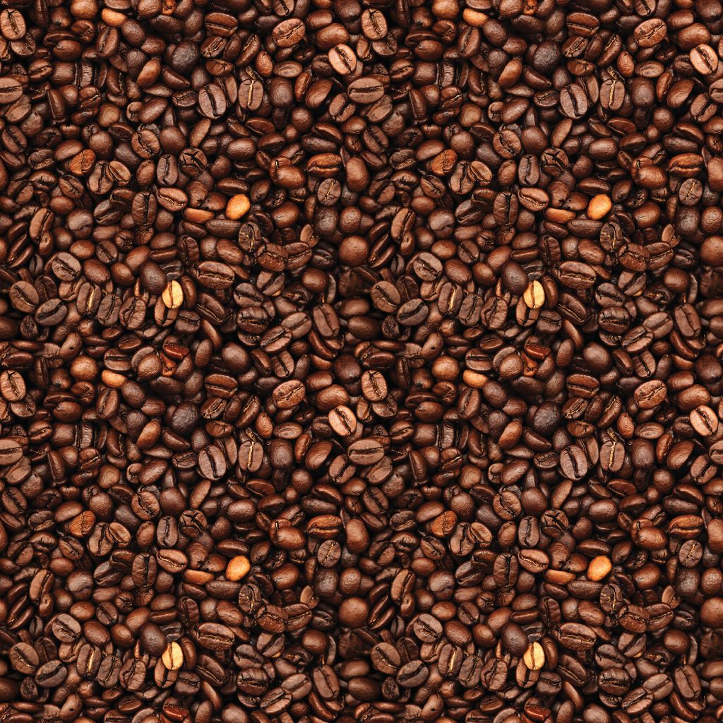 Close-up of a pile of coffee beans