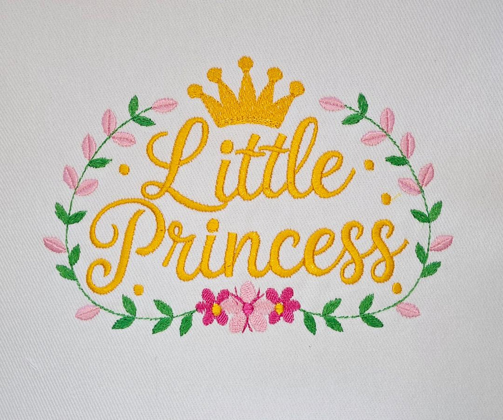 Little Princess Machine Embroidered Square
