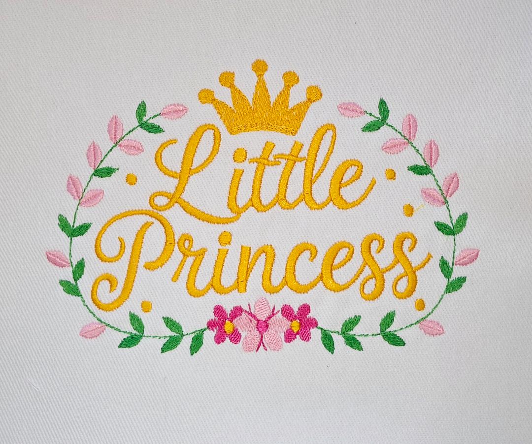 Little Princess Machine Embroidered Square